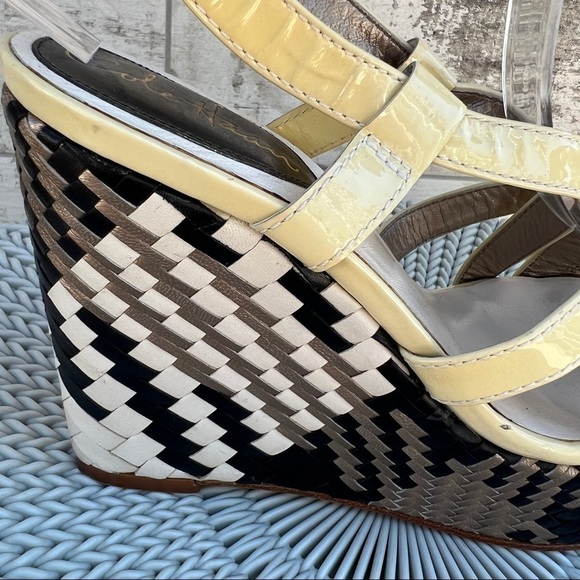 Cole Haan Nike Air Strappy Wedge Sandals Size 7.5 - Picture 4 of 11